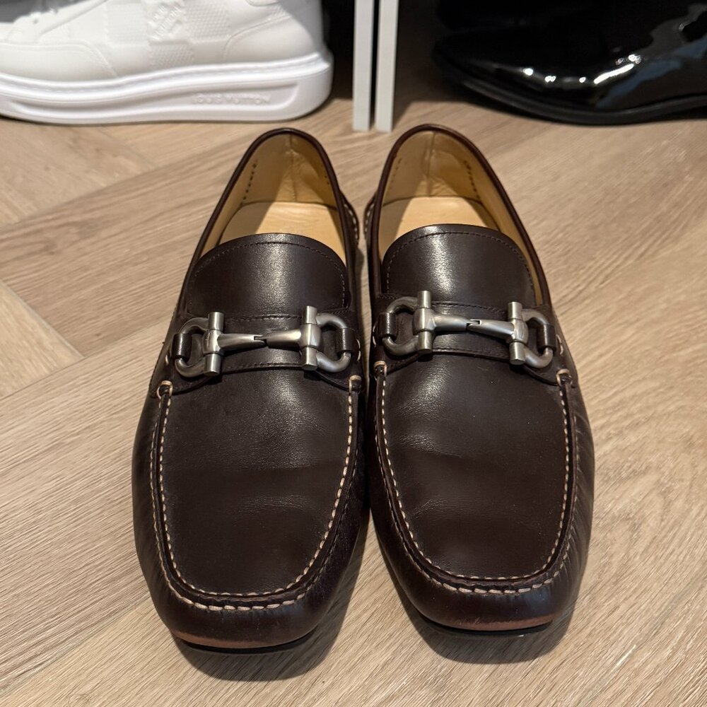 Salvatore Ferragamo Brown Leather Shoes